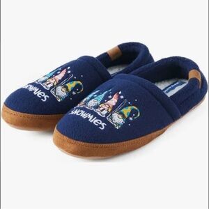 Life is Good Gnome Fleece Slippers Navy Blue Non Slip Warm New Gift Size 11 12